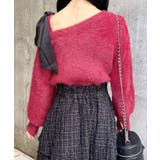 12G肩リボンワンショルフェザーニット | INGNI  | 詳細画像27 