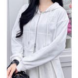 レース付胸ロゴ裏毛ショートZIPパーカー | INGNI  | 詳細画像19 