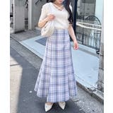 BackレースUPチェック柄マーメイドスカート | INGNI | 詳細画像18