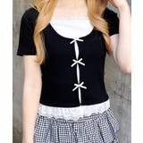 レイヤード前リボンリブTOPs | INGNI  | 詳細画像23 