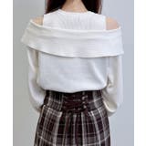 12G肩開きリボンニット | INGNI | 詳細画像6