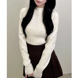 12G ハイネックビジュ付リブニット | INGNI  | 詳細画像2 