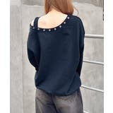 ハトメオフショルロゴ裏毛TOPs | INGNI  | 詳細画像3 