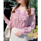 装飾釦ラメシアーフリルブラウス | INGNI  | 詳細画像16 