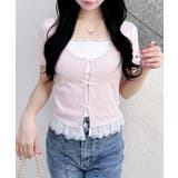 レイヤード前リボンリブTOPs | INGNI  | 詳細画像16 