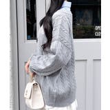 12GシャツドッキングVネックケーブルニット | INGNI  | 詳細画像4 