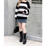 7Gメッシュボーダーチュニックニット | INGNI  | 詳細画像6 