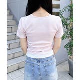 キャミレイヤード風リブレースアップTOPs | INGNI  | 詳細画像19 