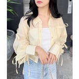 袖リボンラメシアーショートシャツ | INGNI | 詳細画像14