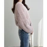 5Gレース付フェザーニットカーディガン | INGNI | 詳細画像9