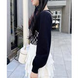 12Gチェック柄デコルテオープンニット | INGNI  | 詳細画像10 