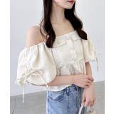 ツイードペプラムオフショルブラウス | INGNI  | 詳細画像8 