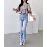 ツイードペプラムオフショルブラウス | INGNI  | 詳細画像5 