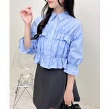 【WEB限定】フリルリボンショート5分袖シャツ | INGNI | 詳細画像10