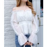 チュールオフショルブラウス | INGNI  | 詳細画像2 