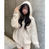 ケーブルBIGニットパーカー | INGNI  | 詳細画像3 