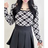 12Gパールビット付きチェックJQニット | INGNI  | 詳細画像2 