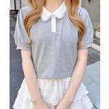 衿レース付胸ロゴポロシャツ | INGNI  | 詳細画像7 