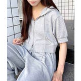 レース付ミニ裏毛ジップパーカー | INGNI | 詳細画像15