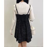 バックレースアップツイードミニキャミワンピ | INGNI  | 詳細画像10 