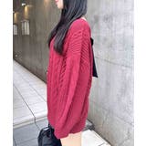 5G Backベロアリボンケーブルチュニックニット | INGNI  | 詳細画像29 