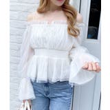 チュールオフショルブラウス | INGNI  | 詳細画像1 