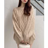 5G Backベロアリボンケーブルチュニックニット | INGNI  | 詳細画像21 