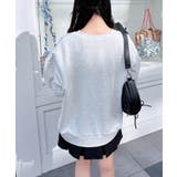 装飾リボン付ねこ裏毛トップス | INGNI  | 詳細画像17 