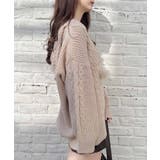 5Gポンポン付ケーブルチュニックニットパーカー | INGNI  | 詳細画像11 