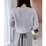 【WEB限定アイテム】Vネックリボン釦フェザーニットカーディガン | INGNI | 詳細画像31