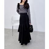 12G肩ベロアリボンニット | INGNI  | 詳細画像12 