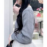 12G衿付配色金釦ニットカーディガン | INGNI  | 詳細画像10 