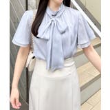 【WEB限定】ラメシアー2wayリボンフレアスリーブブラウス | INGNI | 詳細画像19