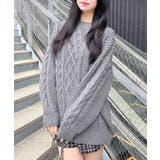 5G Backベロアリボンケーブルチュニックニット | INGNI  | 詳細画像11 