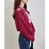 オフショル肩リボンナンバリング裏毛トップス | INGNI | 詳細画像17