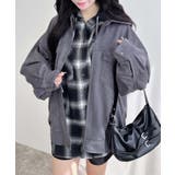 チャコールグレー | スエードBIGブルゾン | INGNI 