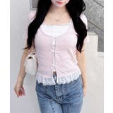 レイヤード前リボンリブTOPs | INGNI  | 詳細画像15 