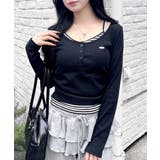 胸プレート付レイヤード風TOPs | INGNI  | 詳細画像1 