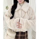 ビジュ釦ステンカラーエコファーブルゾン | INGNI  | 詳細画像9 