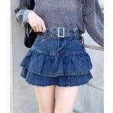 ベルト付デニムフリルミニスカパン | INGNI  | 詳細画像10 