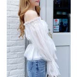 チュールオフショルブラウス | INGNI  | 詳細画像4 