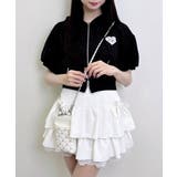 Backハートラメミニ裏毛ショートZIPパーカー | INGNI  | 詳細画像24 