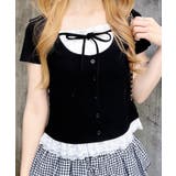 レースレイヤード風リボン付きリブTOPs | INGNI  | 詳細画像35 