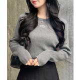 12Gメタルプリントリブニット | INGNI  | 詳細画像6 