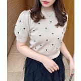 クルーネックハート刺繍ニット | INGNI | 詳細画像18
