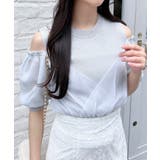 12Gチュールカシュクール半袖ニット | INGNI  | 詳細画像8 