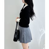 12Gリブ フェザー衿ダブルジップニットカーディガン | INGNI | 詳細画像6