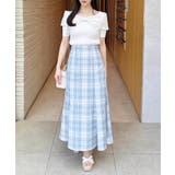 BackレースUPチェック柄マーメイドスカート | INGNI | 詳細画像14