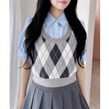 アーガイルニットベスト+シャツセット | INGNI | 詳細画像9