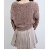 5Gフェザーヤーン透かし柄ニットカーディガン | INGNI  | 詳細画像20 